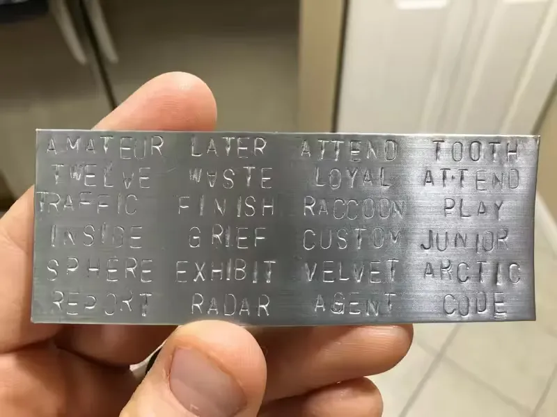 Seed phrase example
