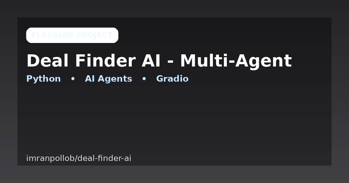Deal Finder AI - Multi-Agent screenshot