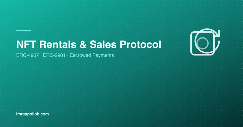 Screenshot of NFT Rentals & Sales Protocol