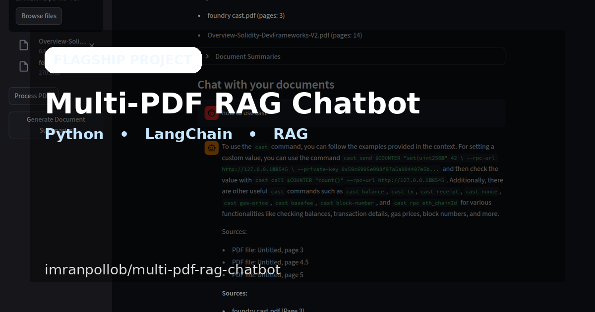 Multi-PDF RAG Chatbot screenshot