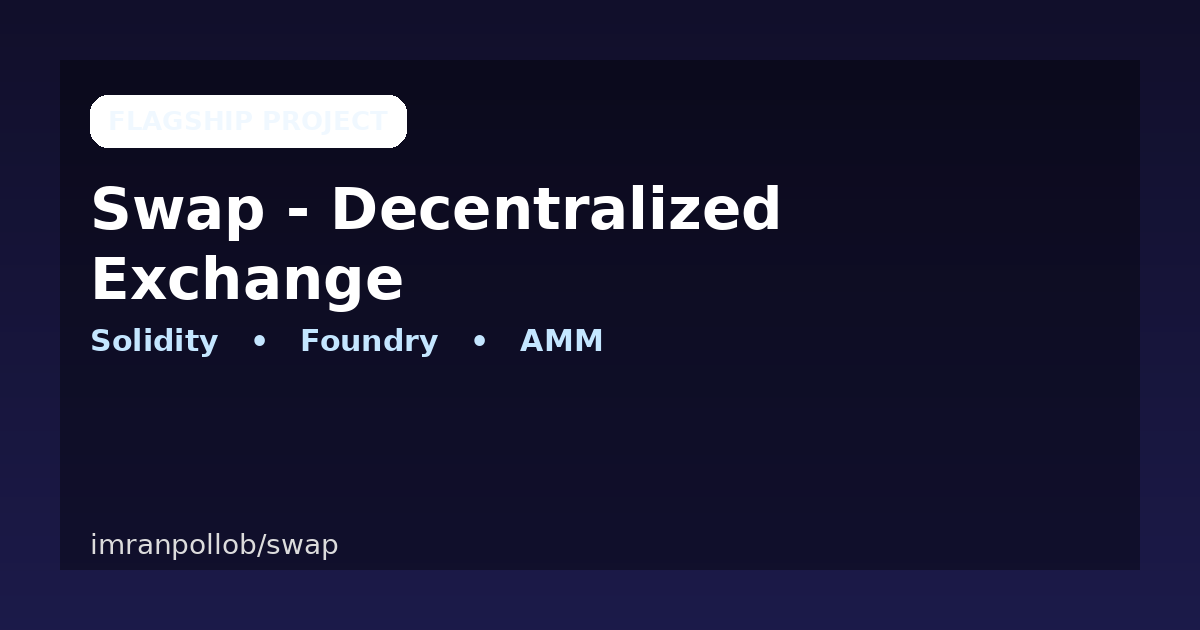 Swap - Decentralized Exchange screenshot