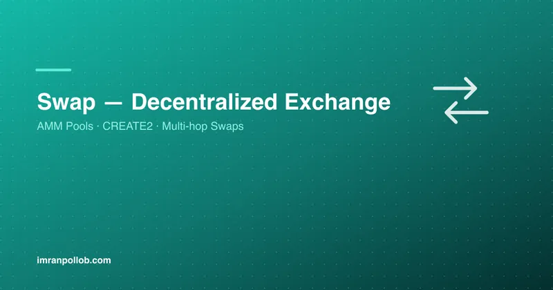 Screenshot of Swap – Decentralized Exchange