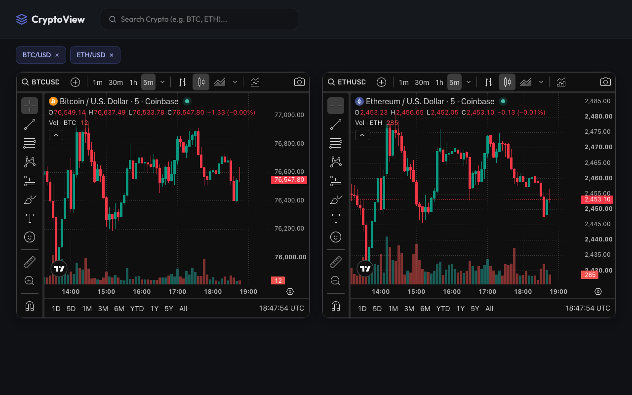 Crypto Chart Viewer preview