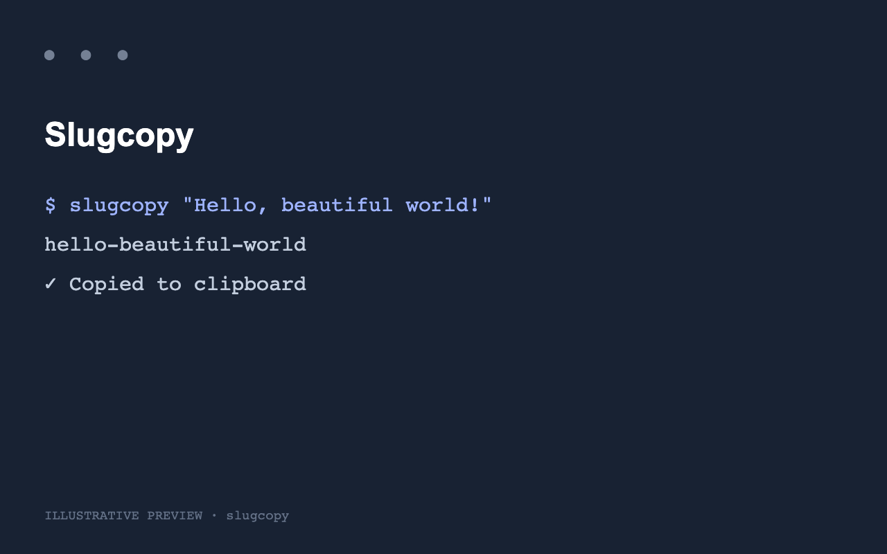 Slugcopy preview
