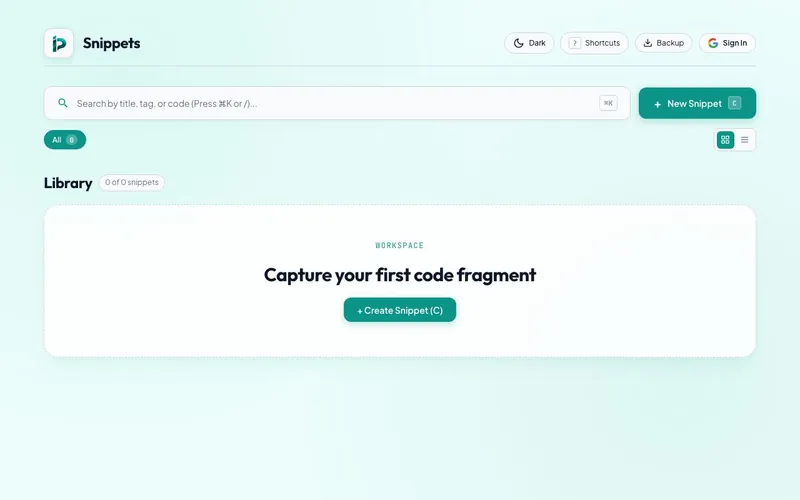 Screenshot of Snippet – Rich Text Notes