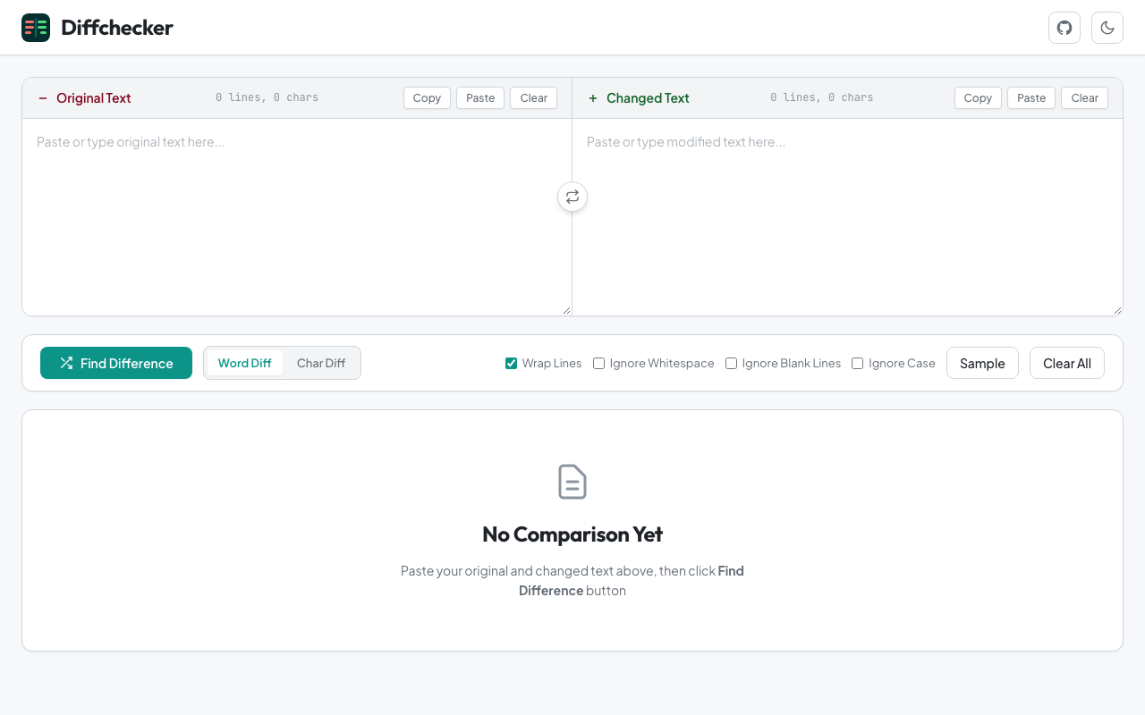 Text Diff Checker preview