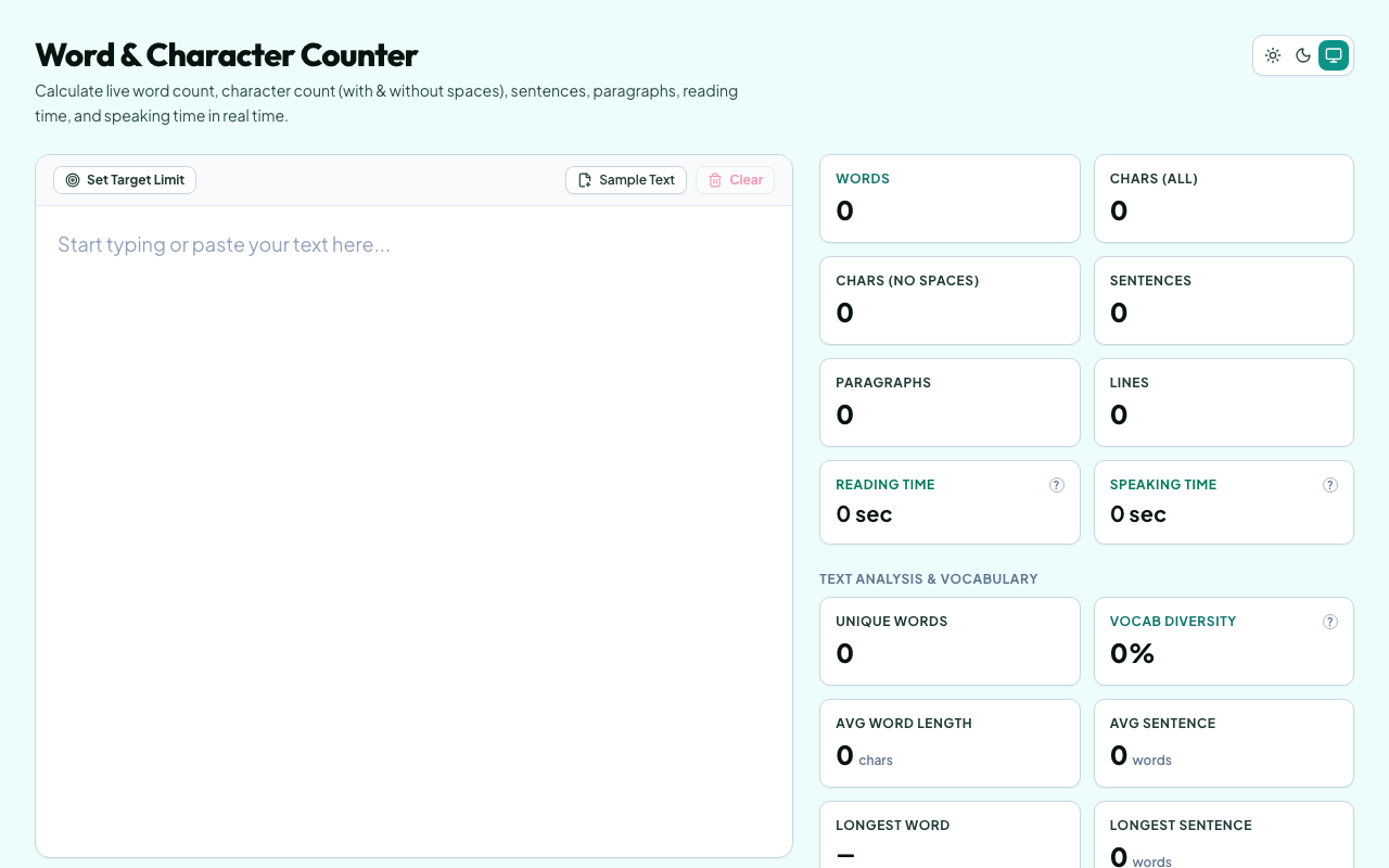 Word and Character Counter preview